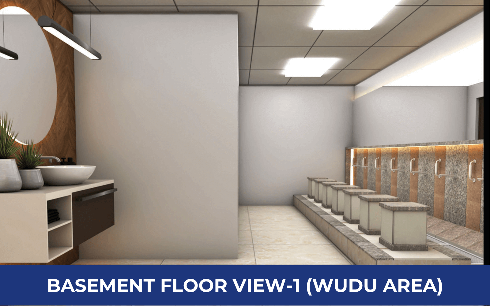 BASEMENT FLOOR VIEW-1 (WUDU AREA)